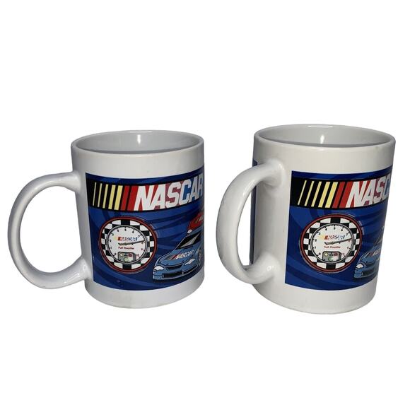 NASCAR MUG COFFEE CUP SHERWOOD COLLECTIBLE 2004 SET OF 2 & DALE JARRET FIGURE - Picture 5 of 10